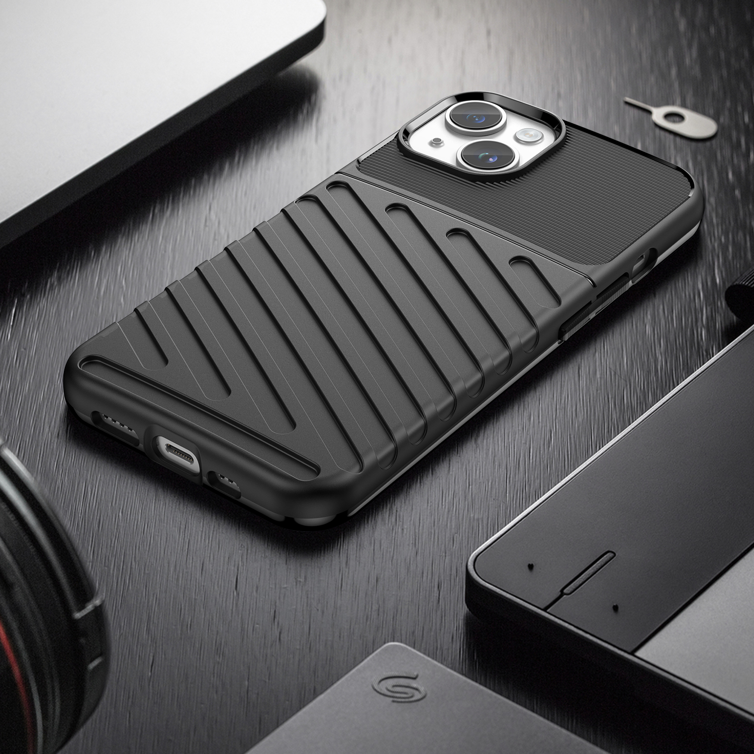 Pancerny pokrowiec etui na iPhone 14 Plus Thunder Case - czarny (7)