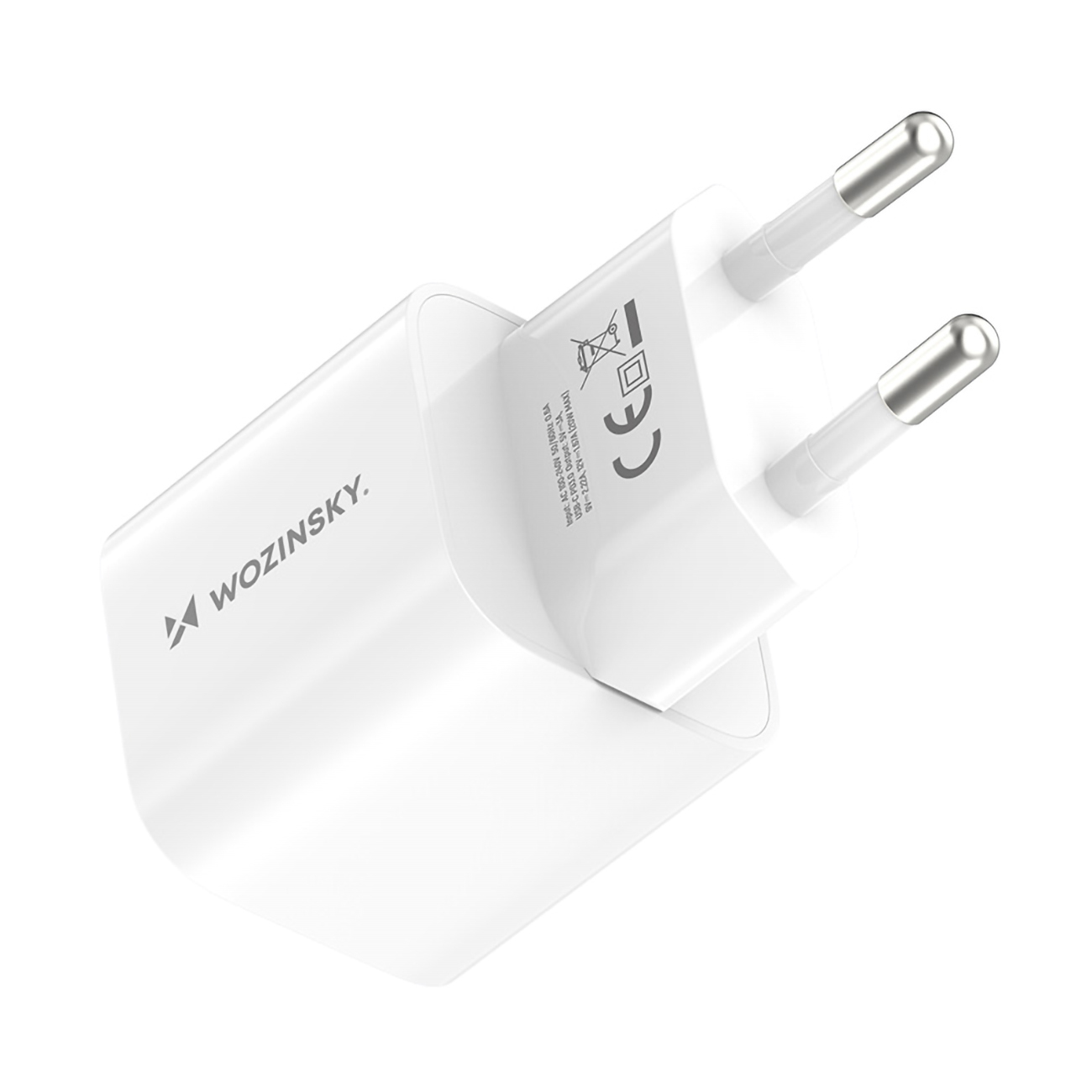 Ładowarka sieciowa 100-240V PD USB-C 20W biała (3)