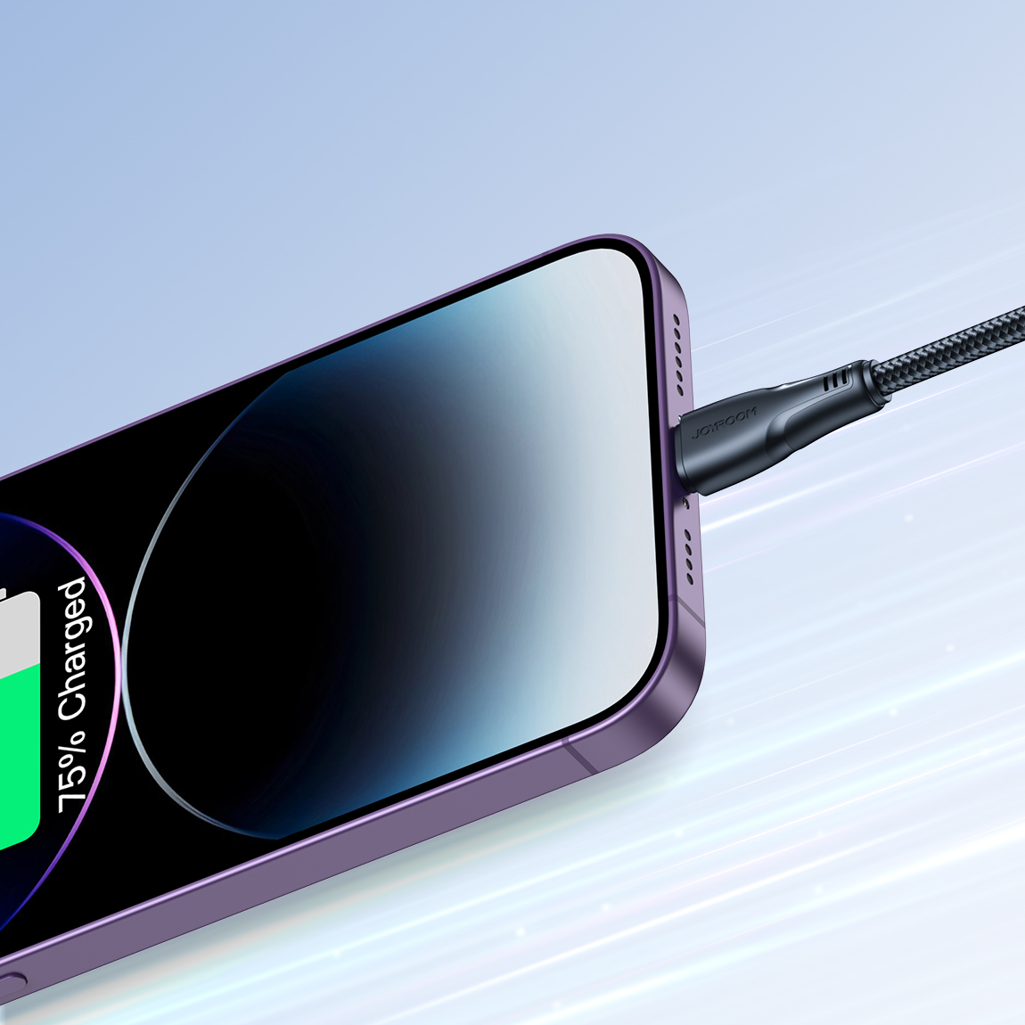 Kabel przewód do iPhone USB - Lightning 2.4A Surpass Series 1.2 m czarny (10)