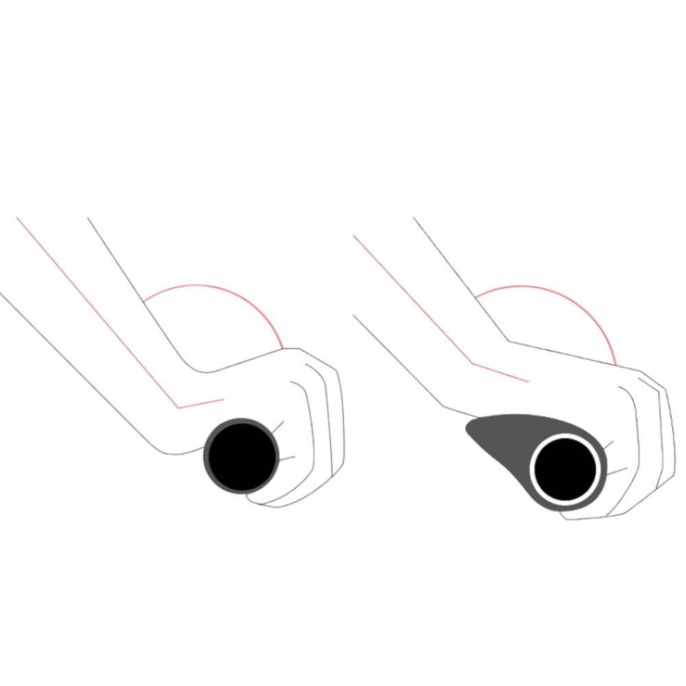 Gripy chwyty rowerowe ergonomiczne śr. 22mm szare (3)