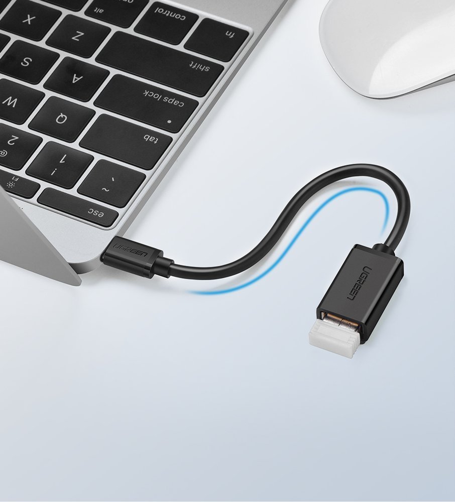 Adapter przejściówka kabel OTG z USB 3.0 na USB-C - czarny (5)