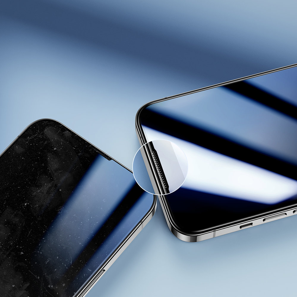 Szkło hartowane do iPhone 14 Plus na cały ekran z ramką przezroczysty Knight 2.5D TG (4)