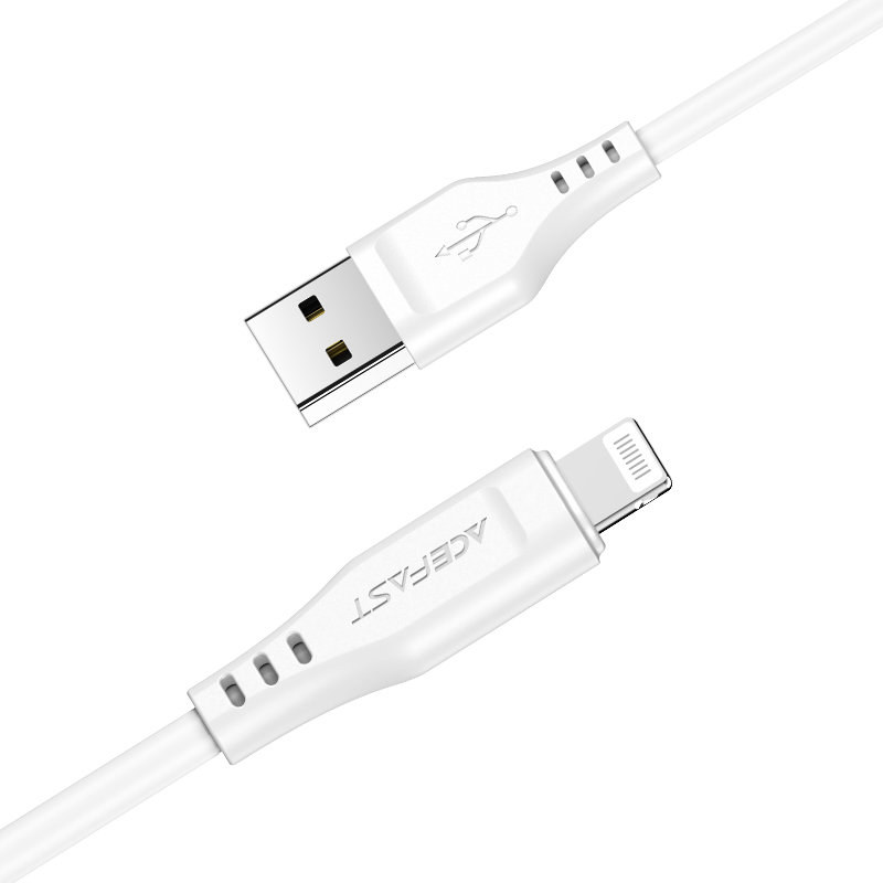 Kabel przewód do iPhone MFI USB - Lightning 2.4A 1.2m czarny (3)