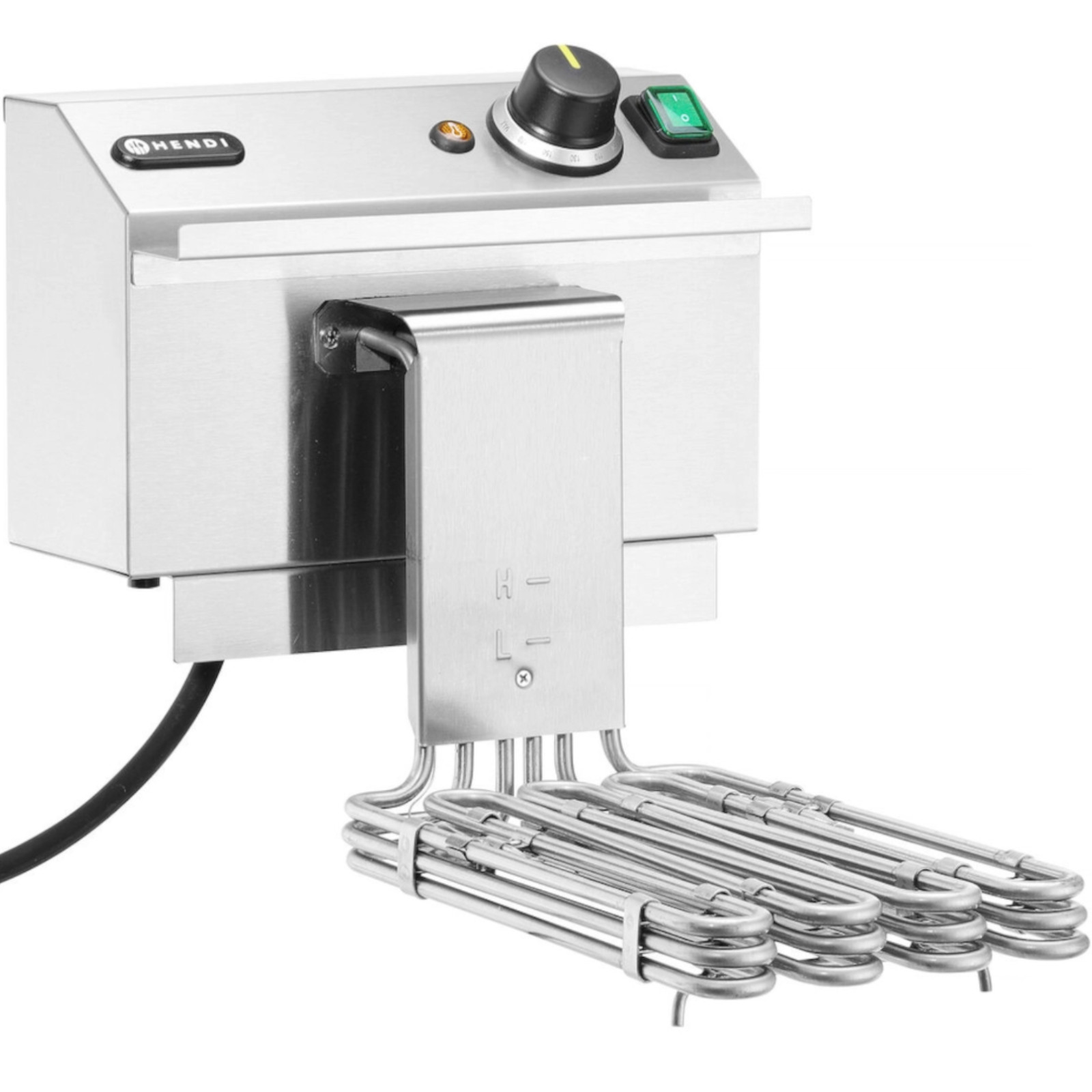 Frytownica elektryczna nastawna z kranem spustowym 400 V 66000 W 10 l - Hendi 209424 (8)