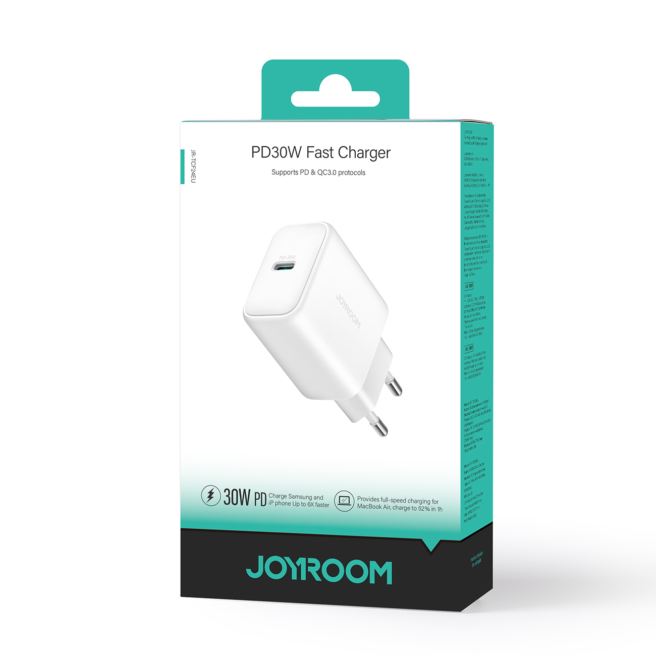 Ładowarka sieciowa USB-C PD 30W QC SFC - biała (8)