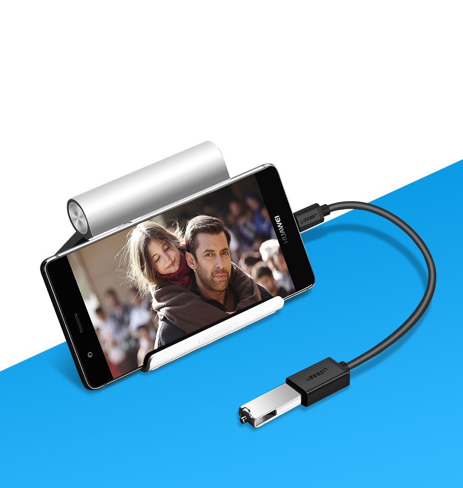 Adapter przejściówka kabel OTG z USB 3.0 na USB-C - czarny (3)
