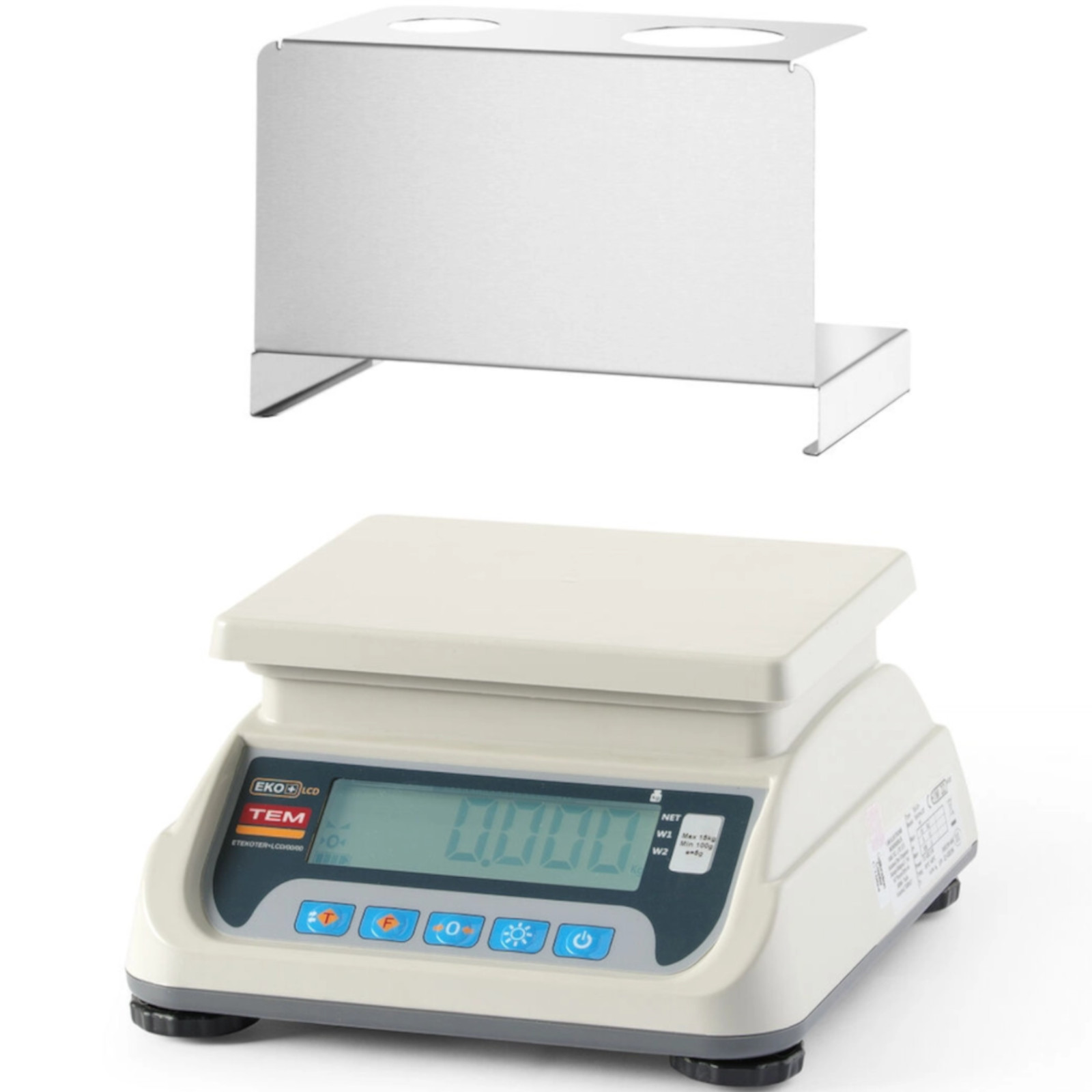 Waga do odmierzania porcji lodów z legalizacją M RS232 LCD 20 g - 6 kg / 2g (3)