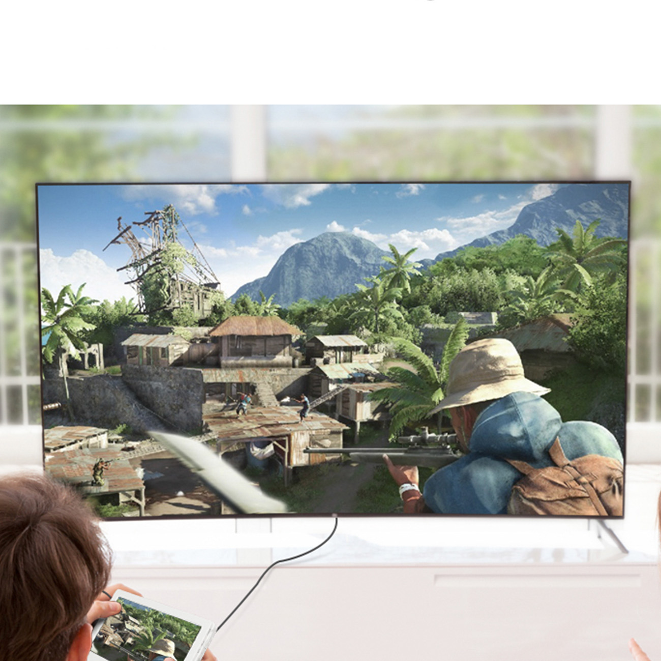 Kabel przewód Micro HDMI - HDMI 4K 60Hz 3m czarny (4)