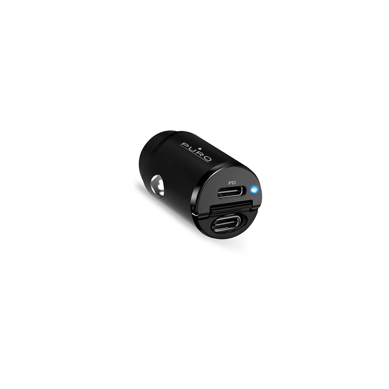 Ładowarka samochodowa 2 x USB-C 30W PD - czarna (3)