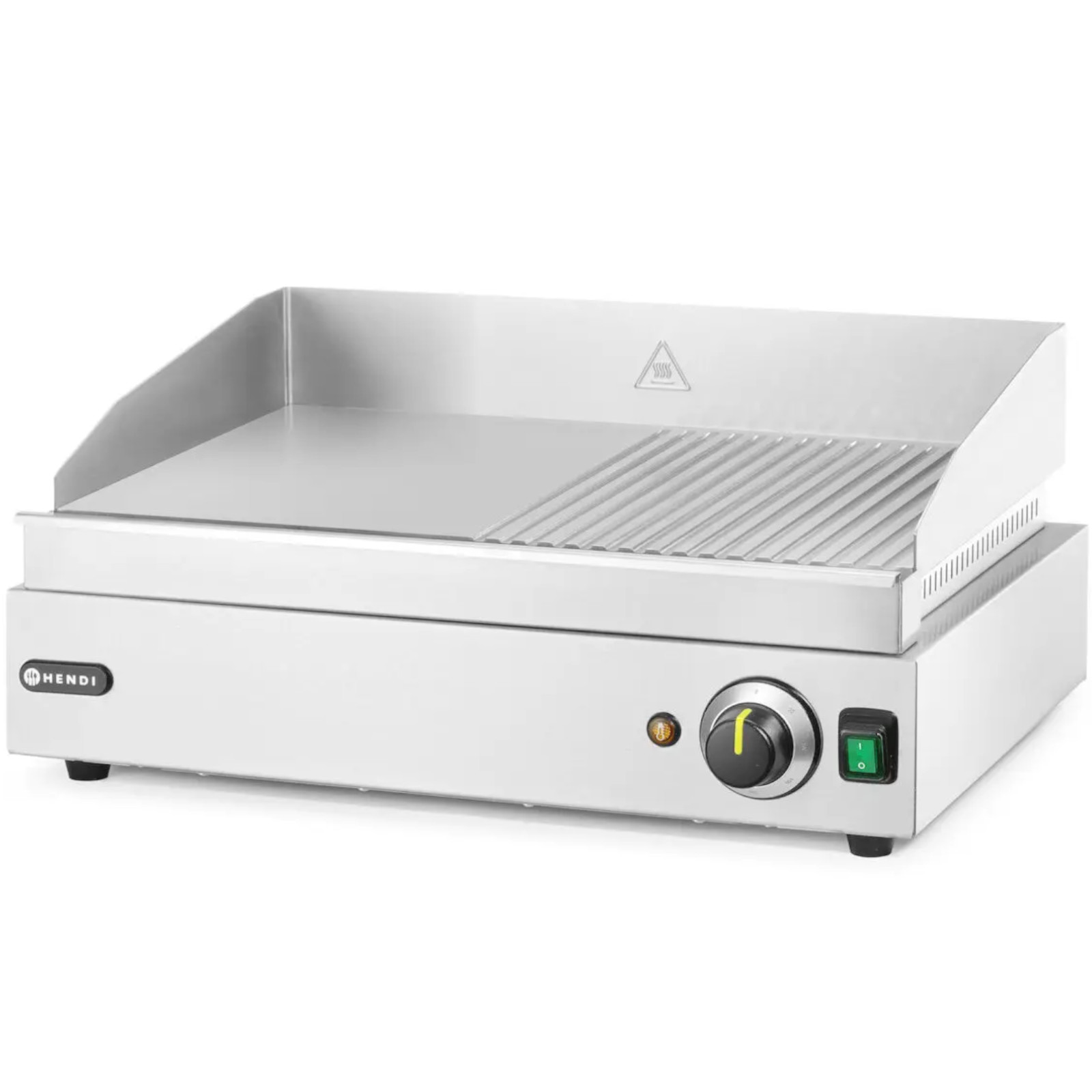 Płyta grzewcza grillowa Profi Line gładka-ryflowana do pracy ciągłej 2400W - Hendi 203156 (3)