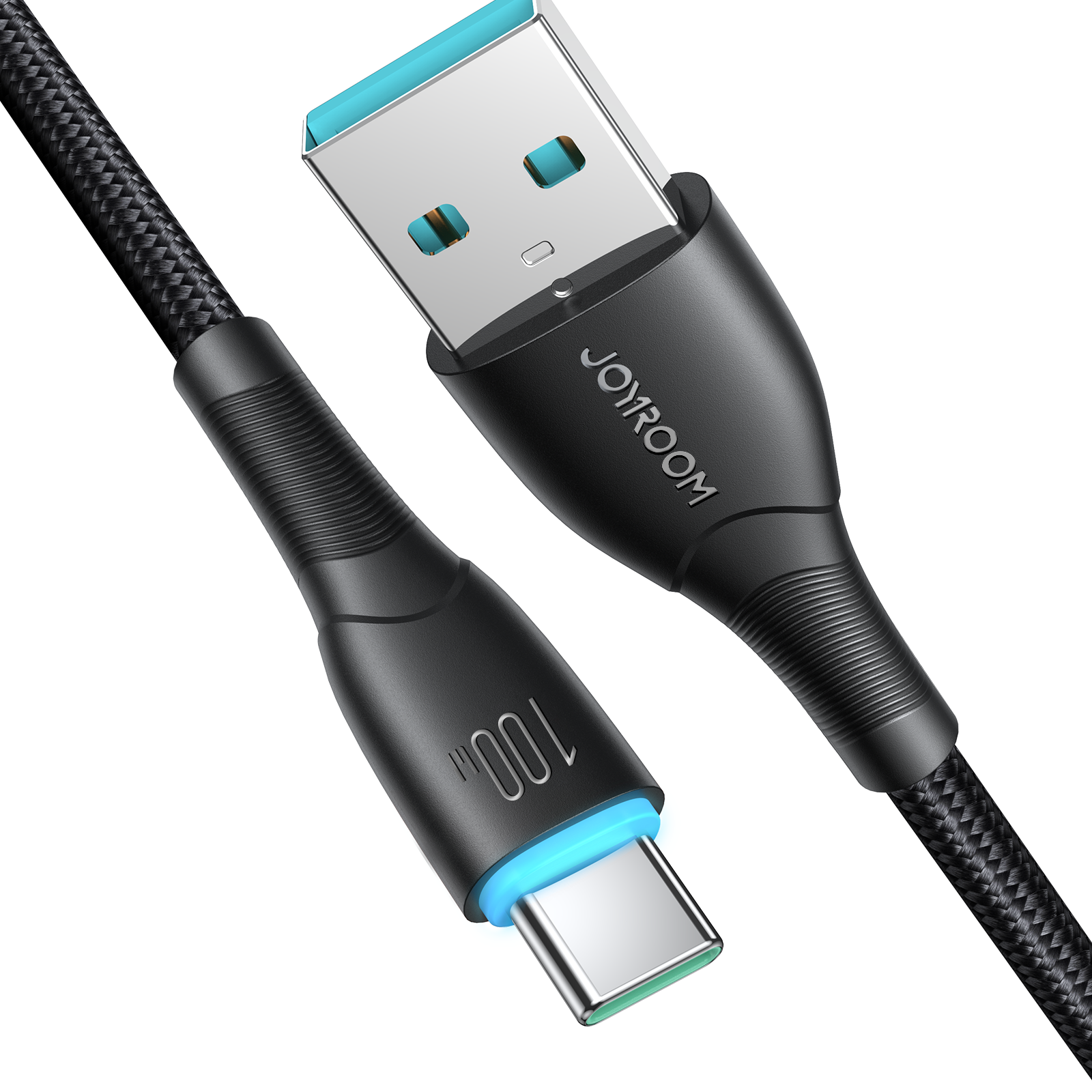 Kabel przewód Starry Series USB-A - USB-C 100W 1m czarny (7)