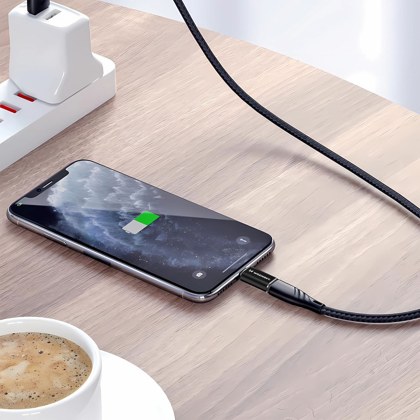 Adapter przejściówka iPhone Lightning - USB-C - czarny (8)
