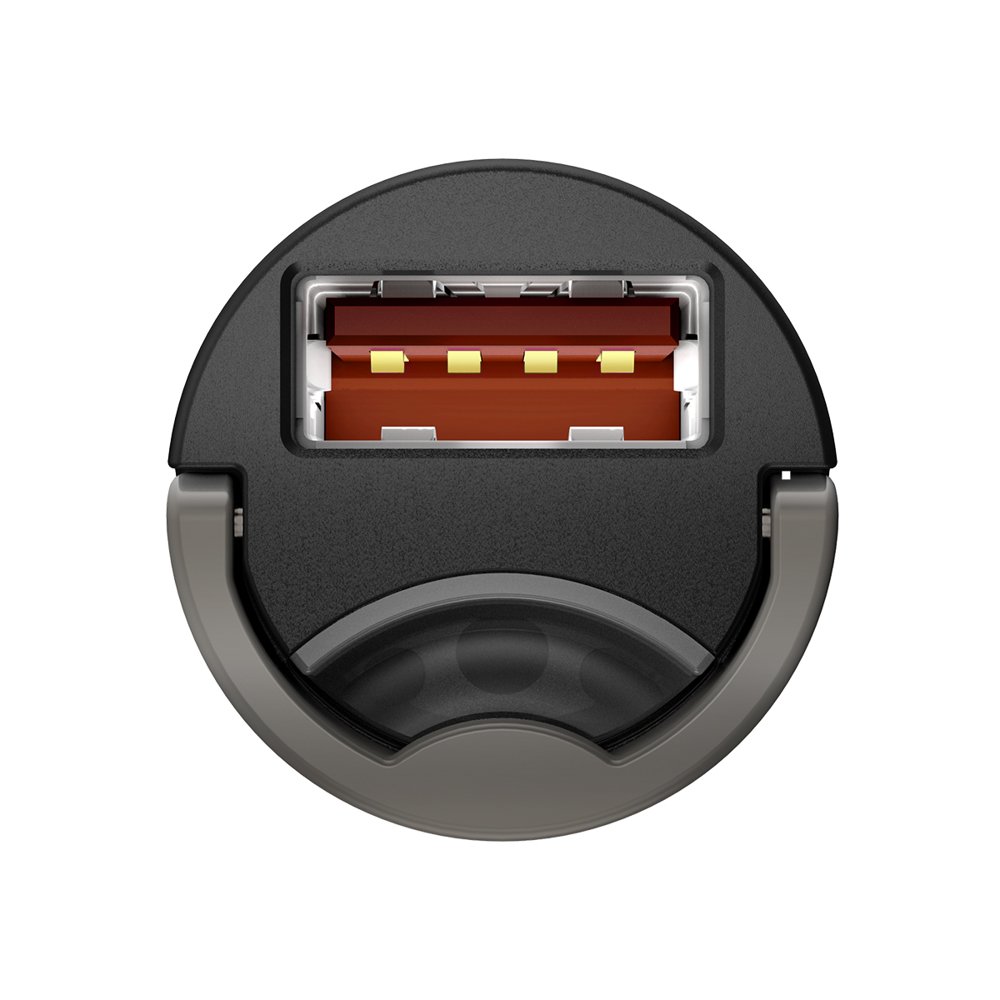 Mini ładowarka samochodowa inteligentna Tiny Star USB 30W Quick Charge szary (4)