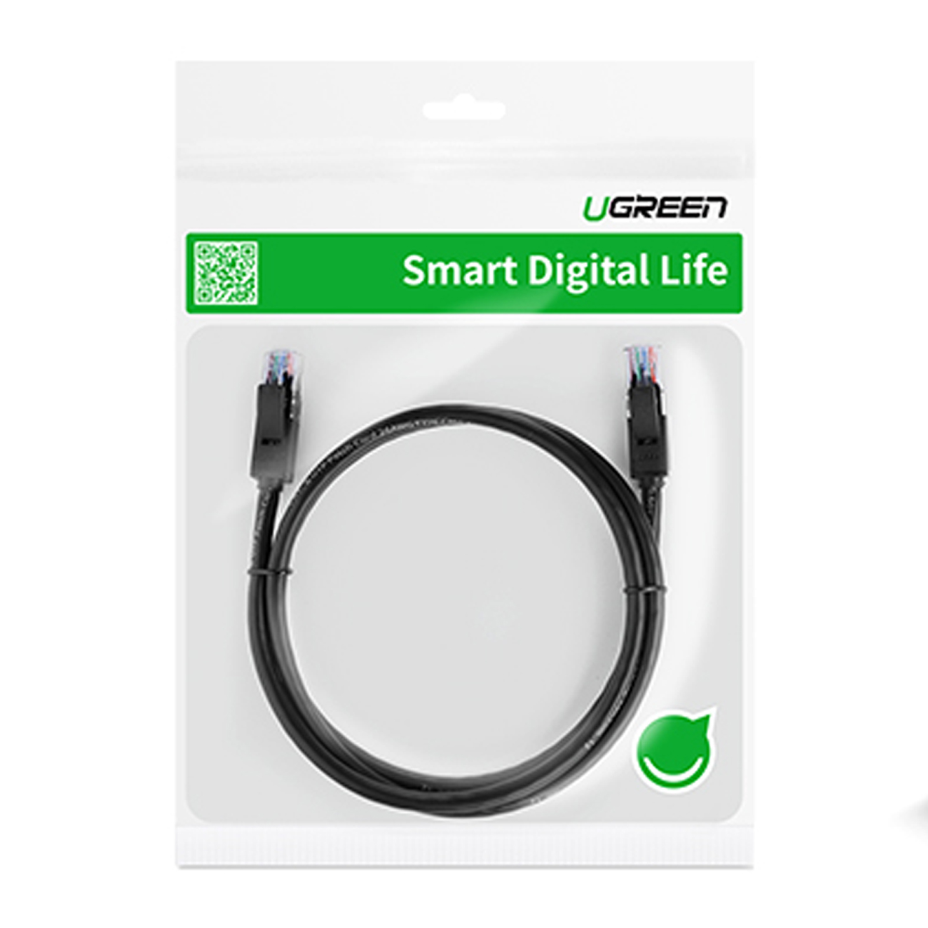 Kabel sieciowy patchcord LAN Ethernet U/UTP Cat. 6 1000Mb/s 8m - czarny (5)
