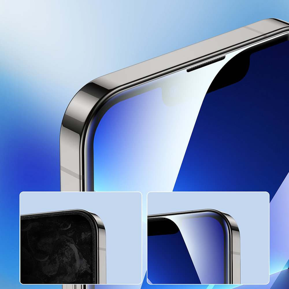 Szkło hartowane do iPhone 14 Plus na cały ekran z ramką przezroczysty Knight 2.5D TG (5)
