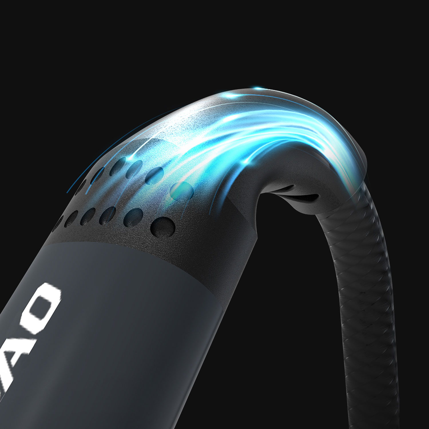Kabel przewód z oplotem L3CC USB-C - USB-C 60W 2m - czarny (5)