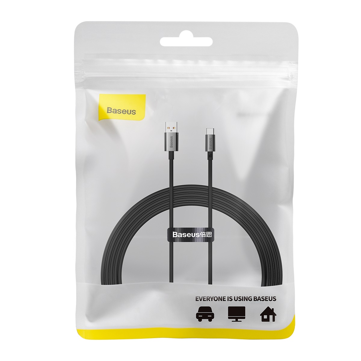 Kabel przewód Superior Series USB-A - USB-C 100W 2m - czarny (7)