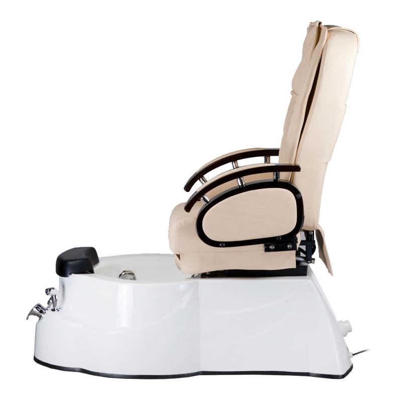 Fotel do pedicure z masażem BR-3820D Kremowy (8)
