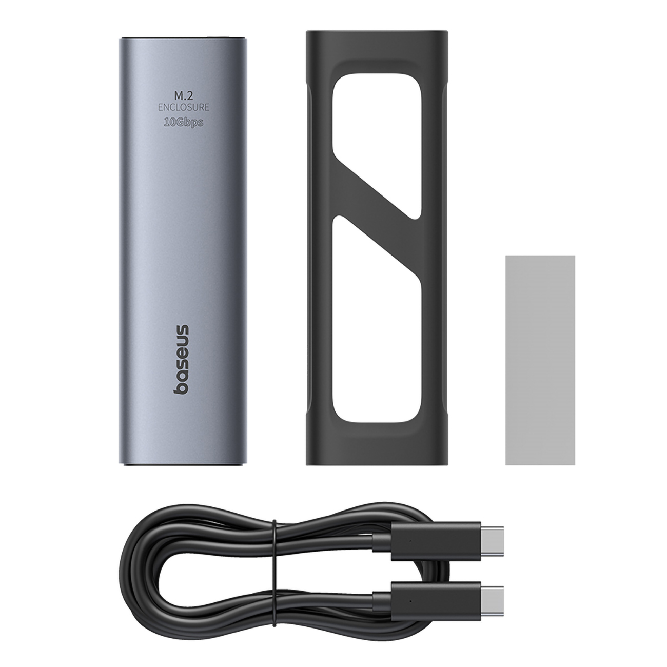 Kieszeń na dysk SSD do 8 TB FlyJoy M.2 NVMe 10 Gb/s UASP TRIM - szara (6)