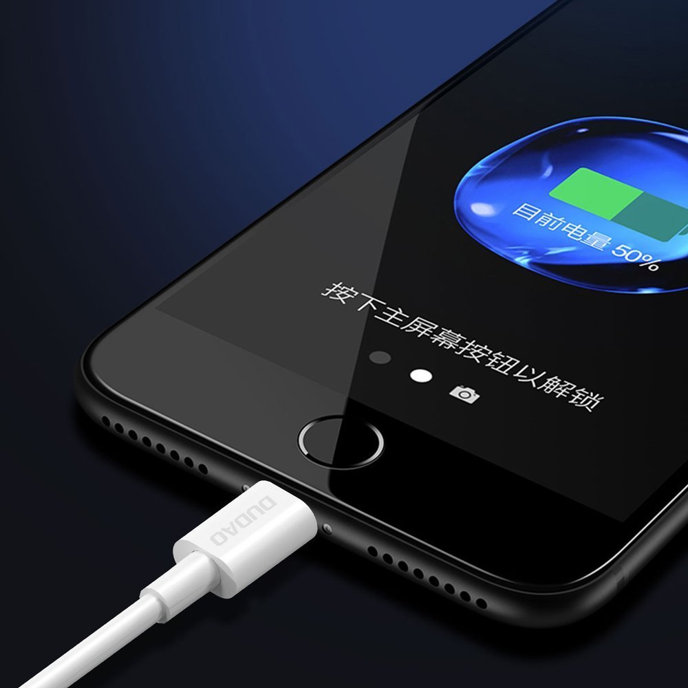 Przewód kabel do iPhone USB - Lightning 3A 1m biały (7)