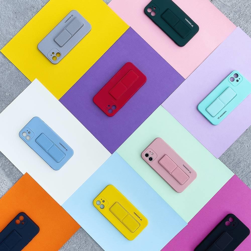 Silikonowe etui z podstawką etui Samsung Galaxy S21+ 5G Kickstand Case szare (11)