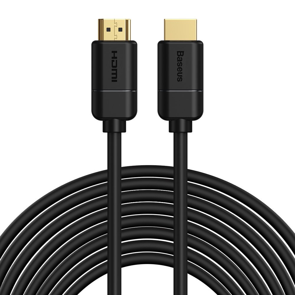 Kabel przewód HDMI 2.0 4K 30Hz 3D HDR 18Gbps 8m - czarny