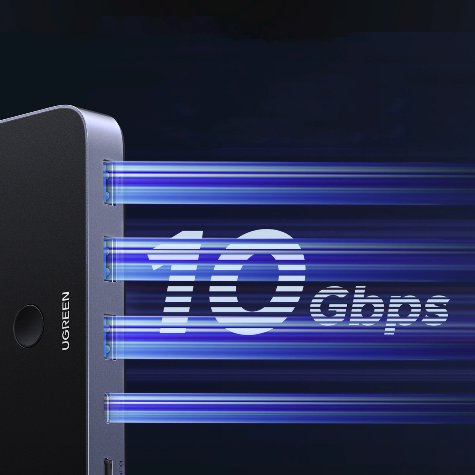 Przełącznik switch USB-C USB-A 10Gb/s - szary (3)