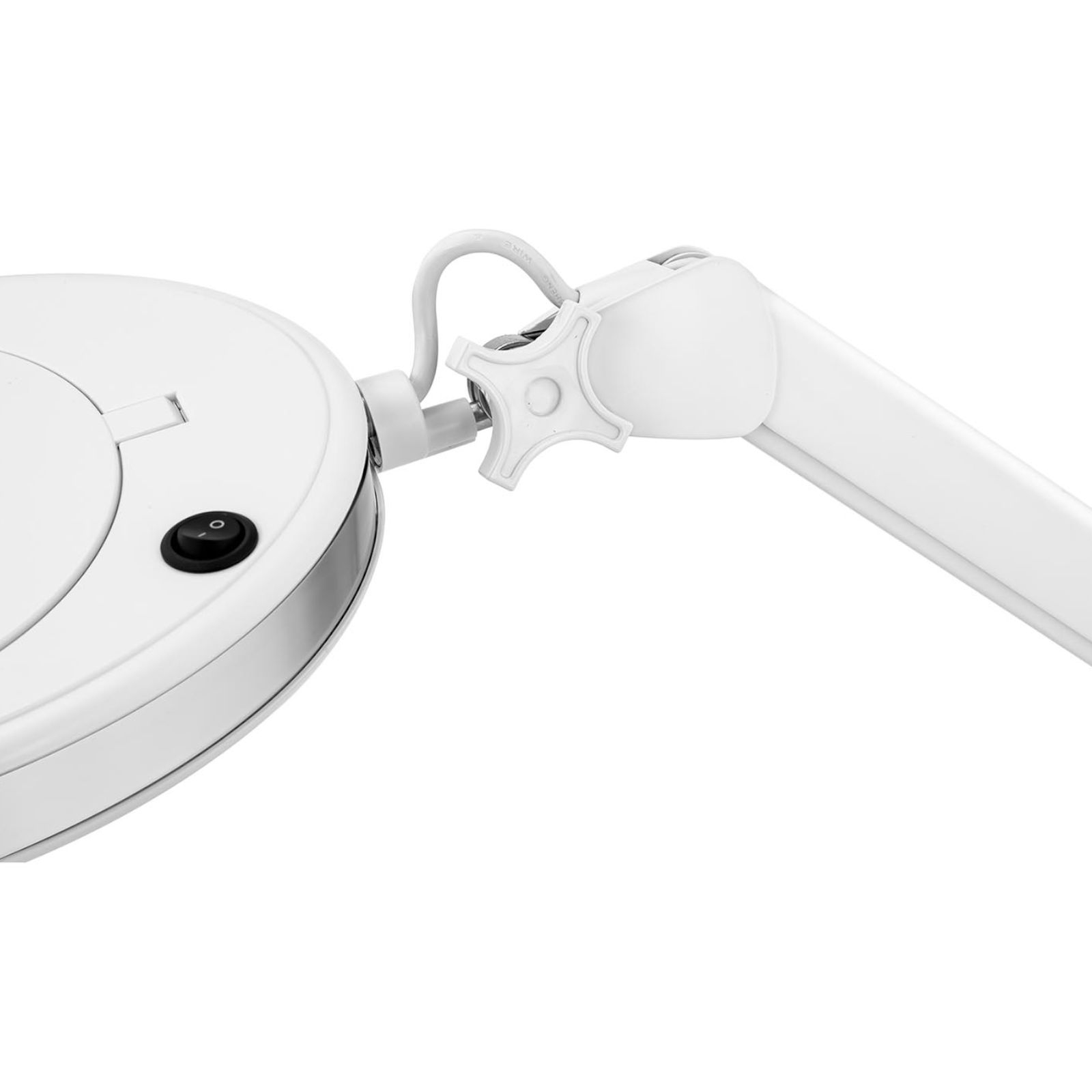 Lampa lupa kosmetyczna ze szkłem powiększającym mobilna 5 dpi 60x LED śr. 127 mm (3)