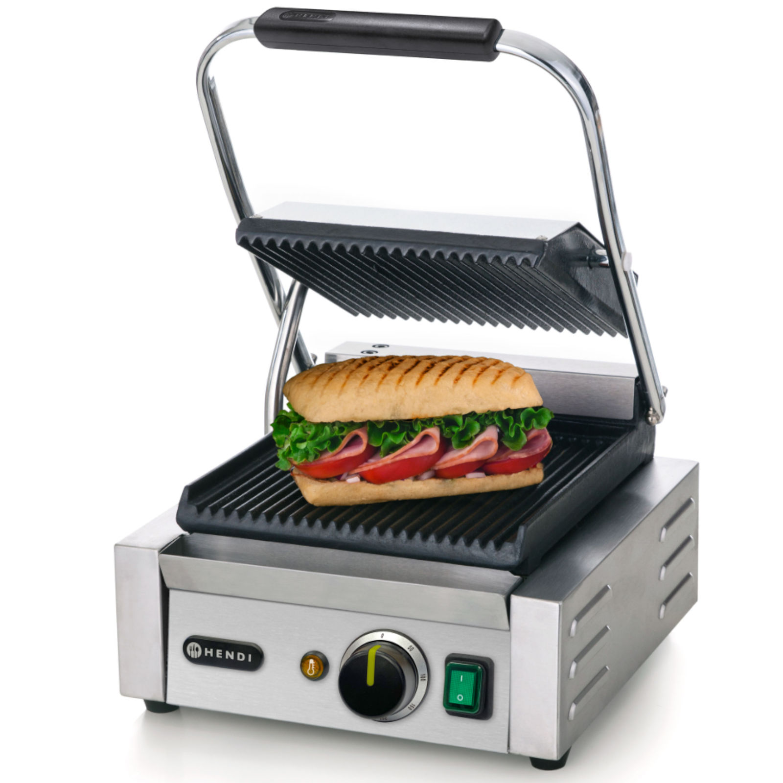 Kontakt grill kontaktowy ryflowany pojedynczy 1800W - Hendi 263501 (3)