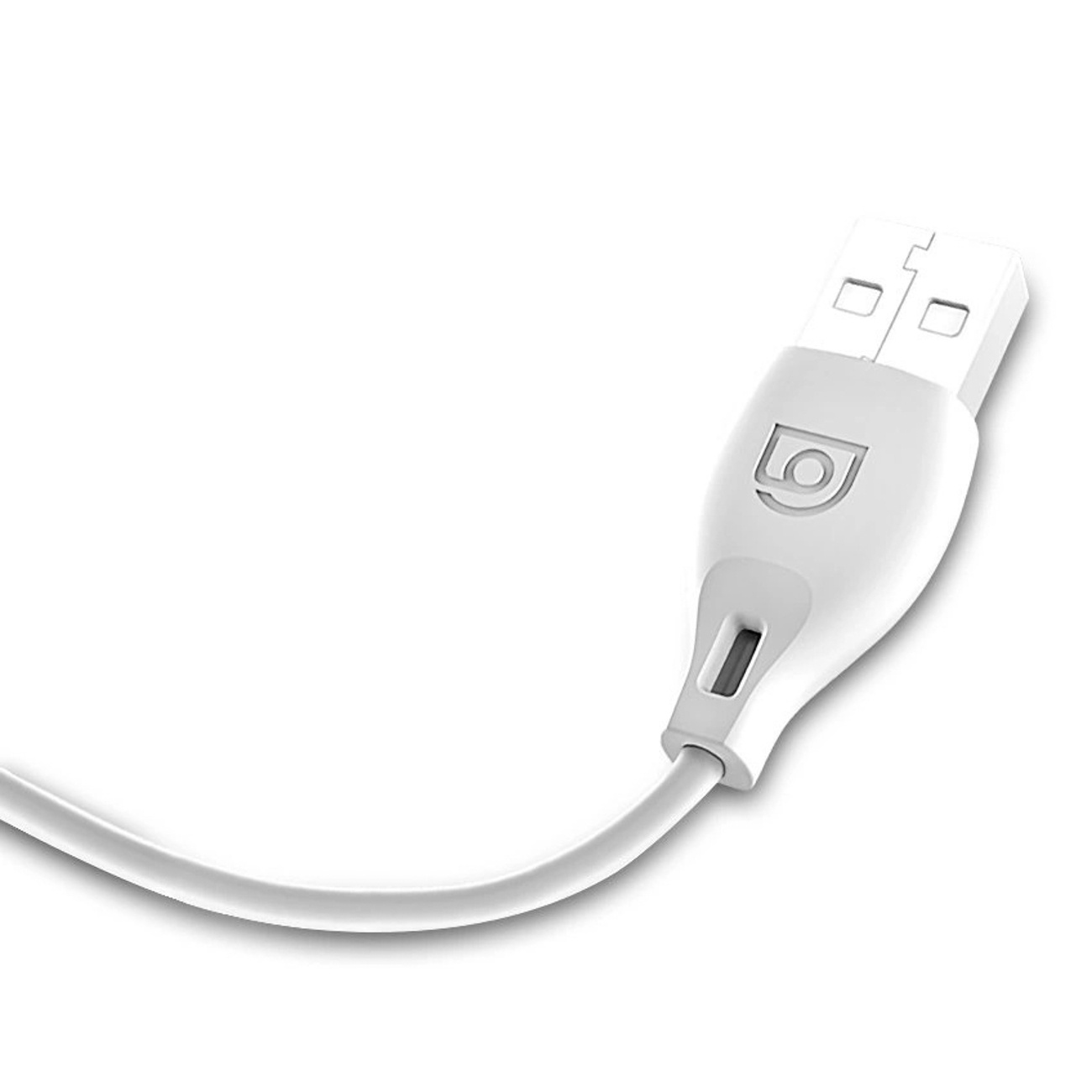 Kabel przewód USB-A - MicroUSB L4M 2.4A 1m - biały (4)