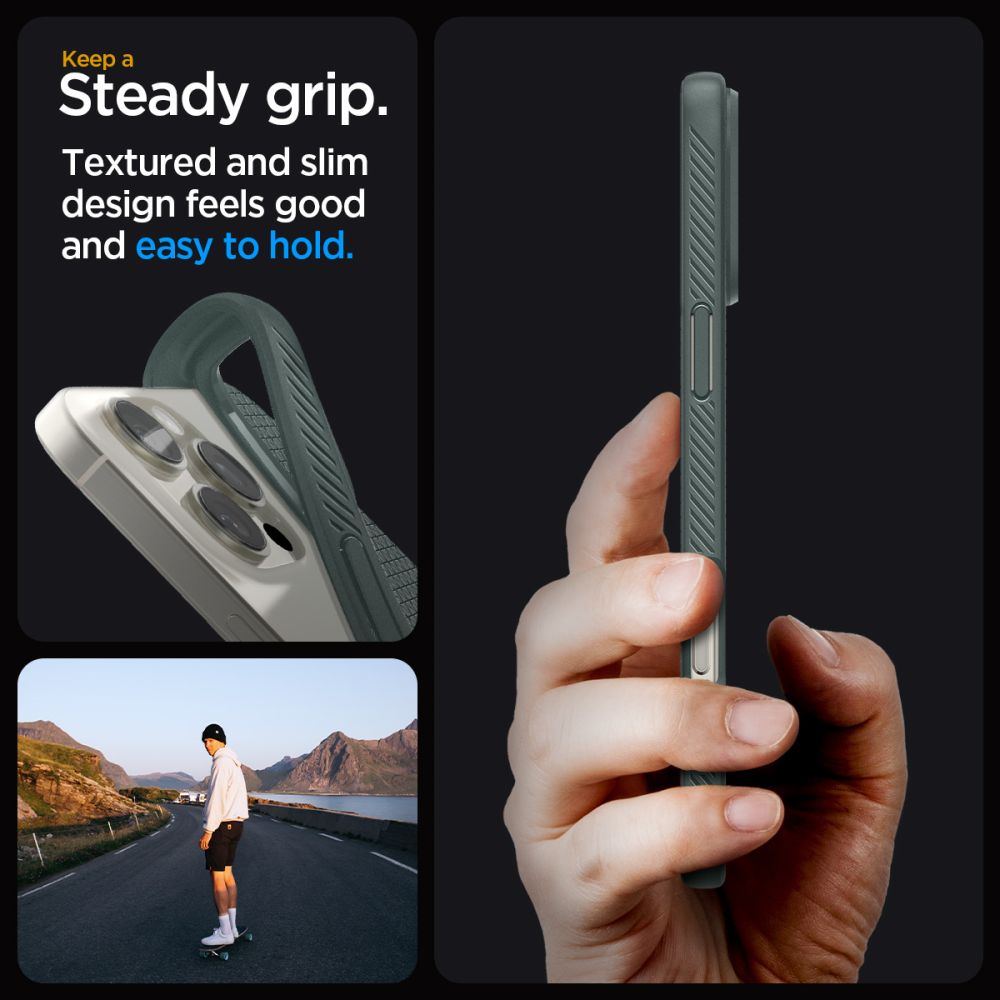 Etui case na iPhone 16 Pro Max Liquid Air - zielone (3)