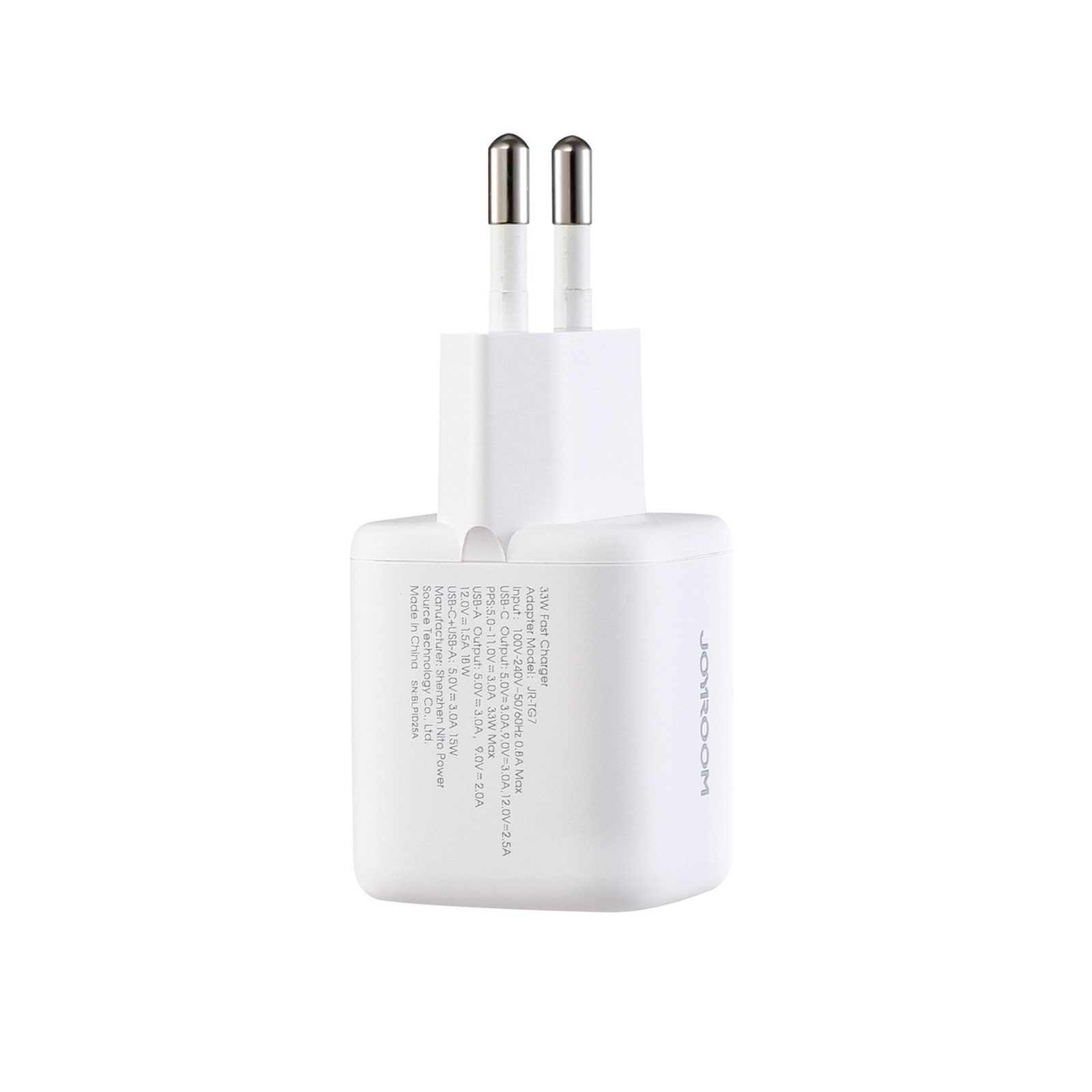 Ładowarka sieciowa USB-A USB-C z kablem USB-C - iPhone Lightning 33W - biała (5)