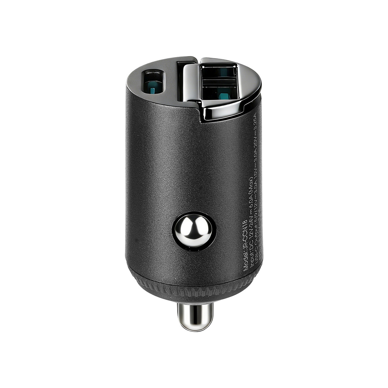 Ładowarka samochodowa USB-A USB-C 65W - czarna (6)