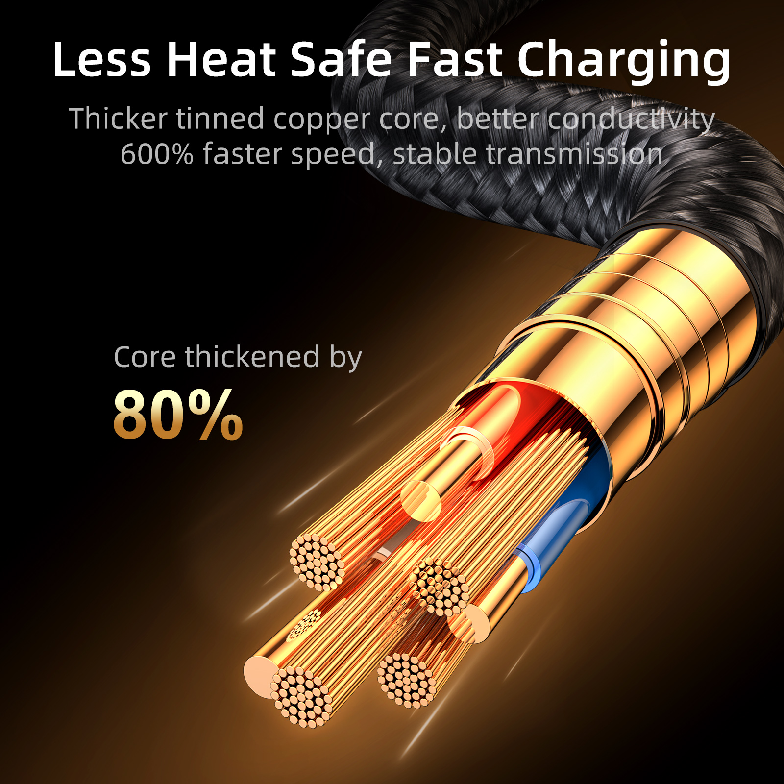 Kabel przewód kątowy do iPhone USB-A - Ligtning 2.4A 1.2m niebieski (7)