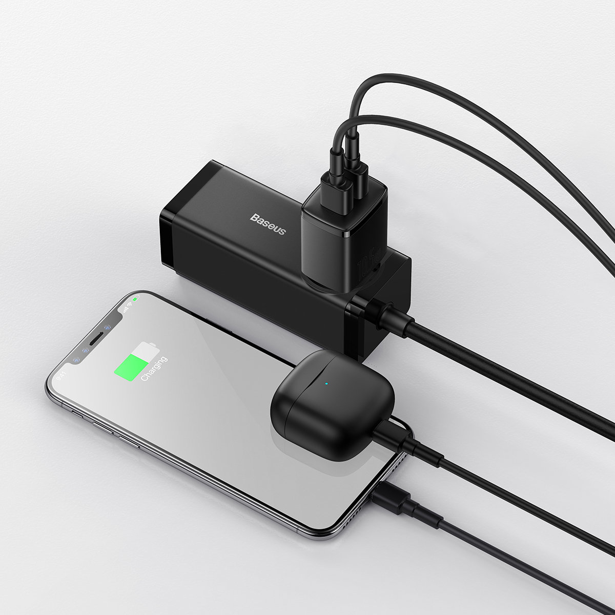 Ładowarka sieciowa Compact 2x USB 10.5W czarny (10)