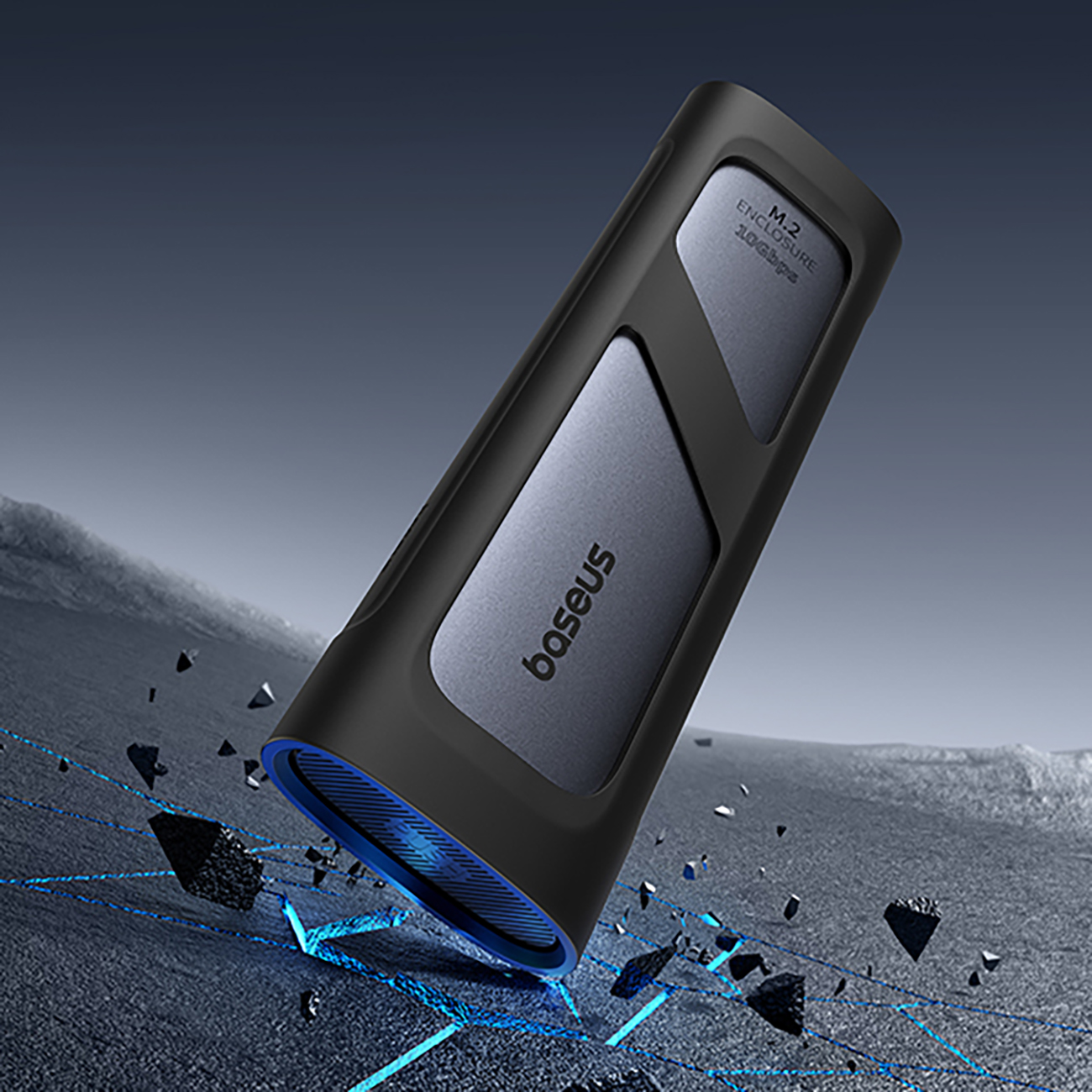 Kieszeń na dysk SSD do 8 TB FlyJoy M.2 NVMe 10 Gb/s UASP TRIM - szara (10)
