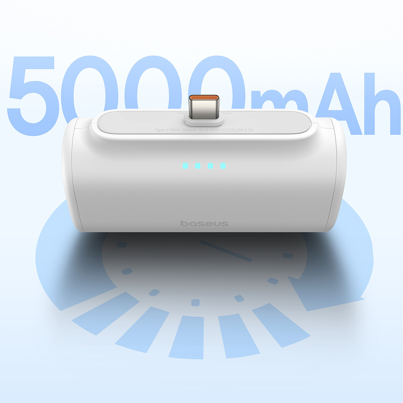 Powerbank 5000mAh iPhone Lightning USB-C Compact 20W - biały (10)