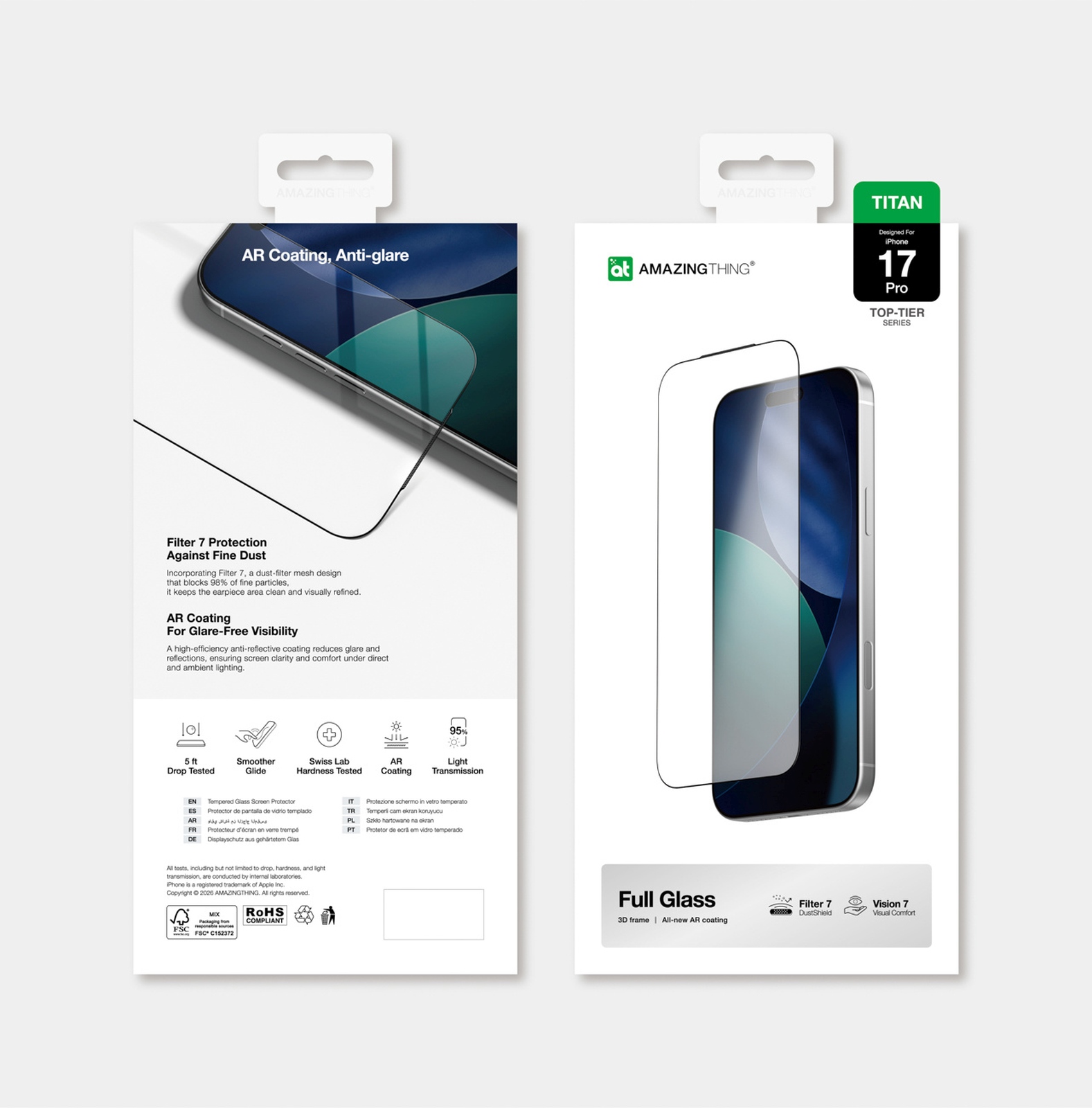 Szkło hartowane na iPhone 17 Pro Titan Vision 7 (10)