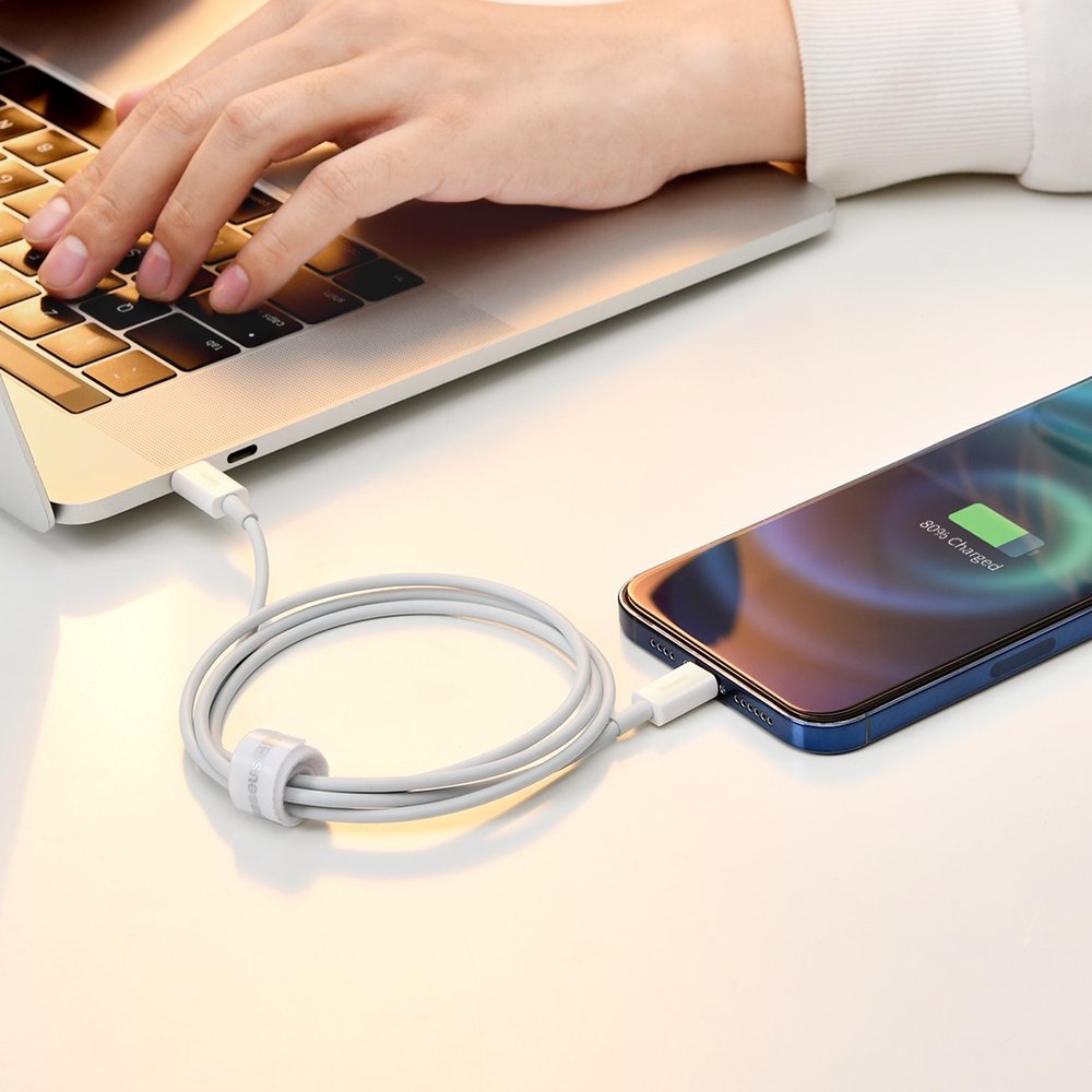 Superior kabel przewód USB Iphone Lightning 2.4A 2m Biały (10)