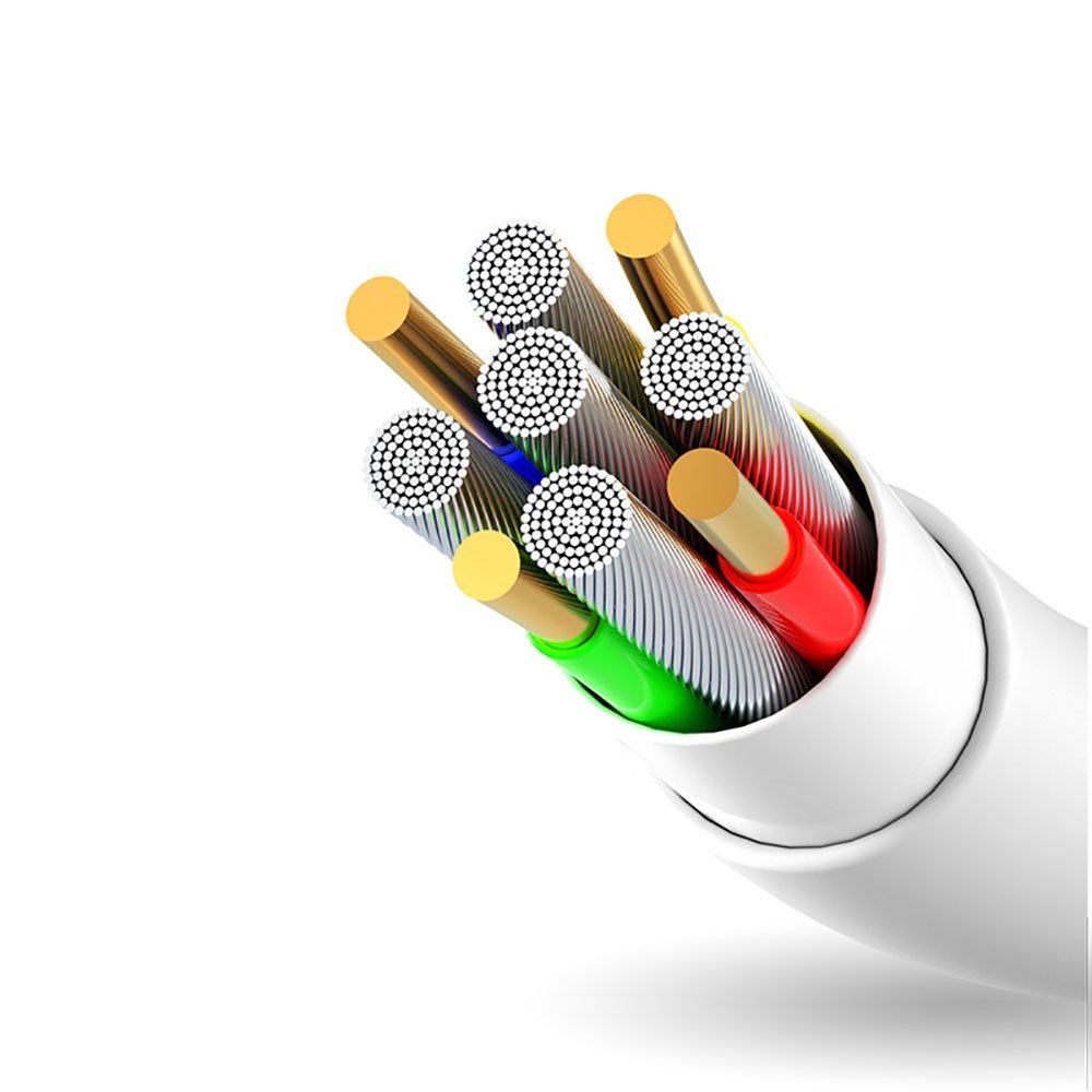 Przewód kabel do iPhone USB - Lightning 3A 1m biały (4)