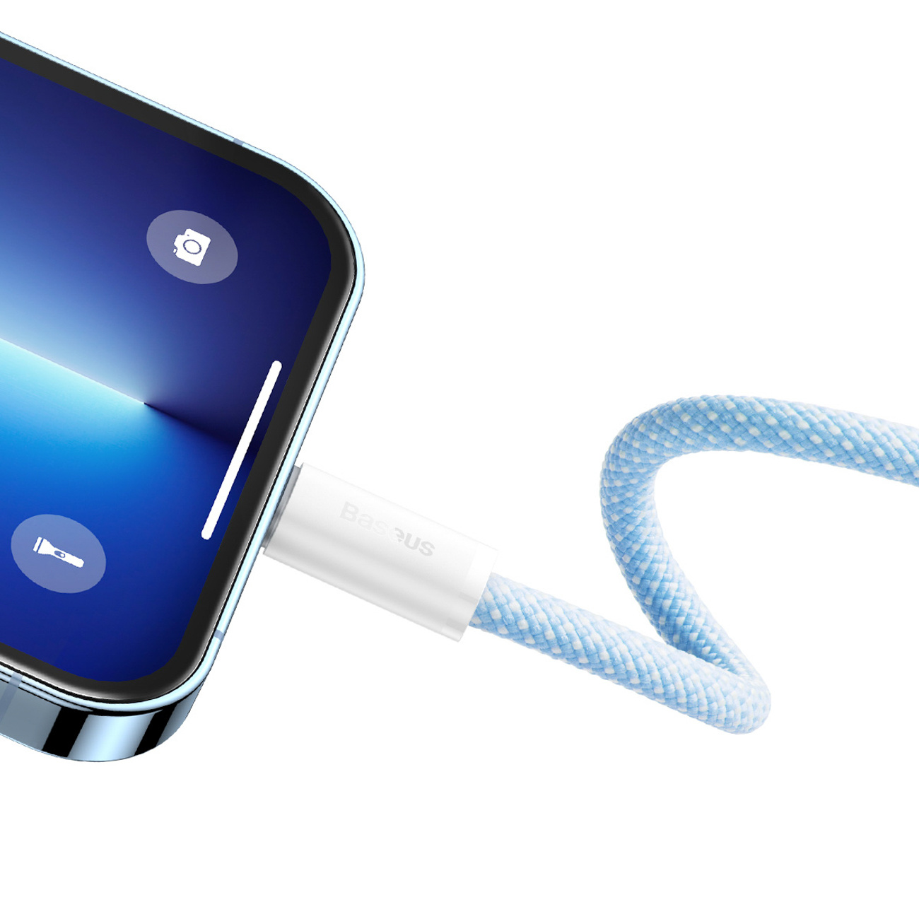 Kabel przewód USB-C - iPhone Lightning Dynamic Series 20W 1m - niebieski (3)