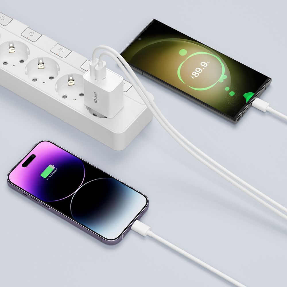 Ładowarka sieciowa NC30W USB-C USB-A 30W - czarna (4)