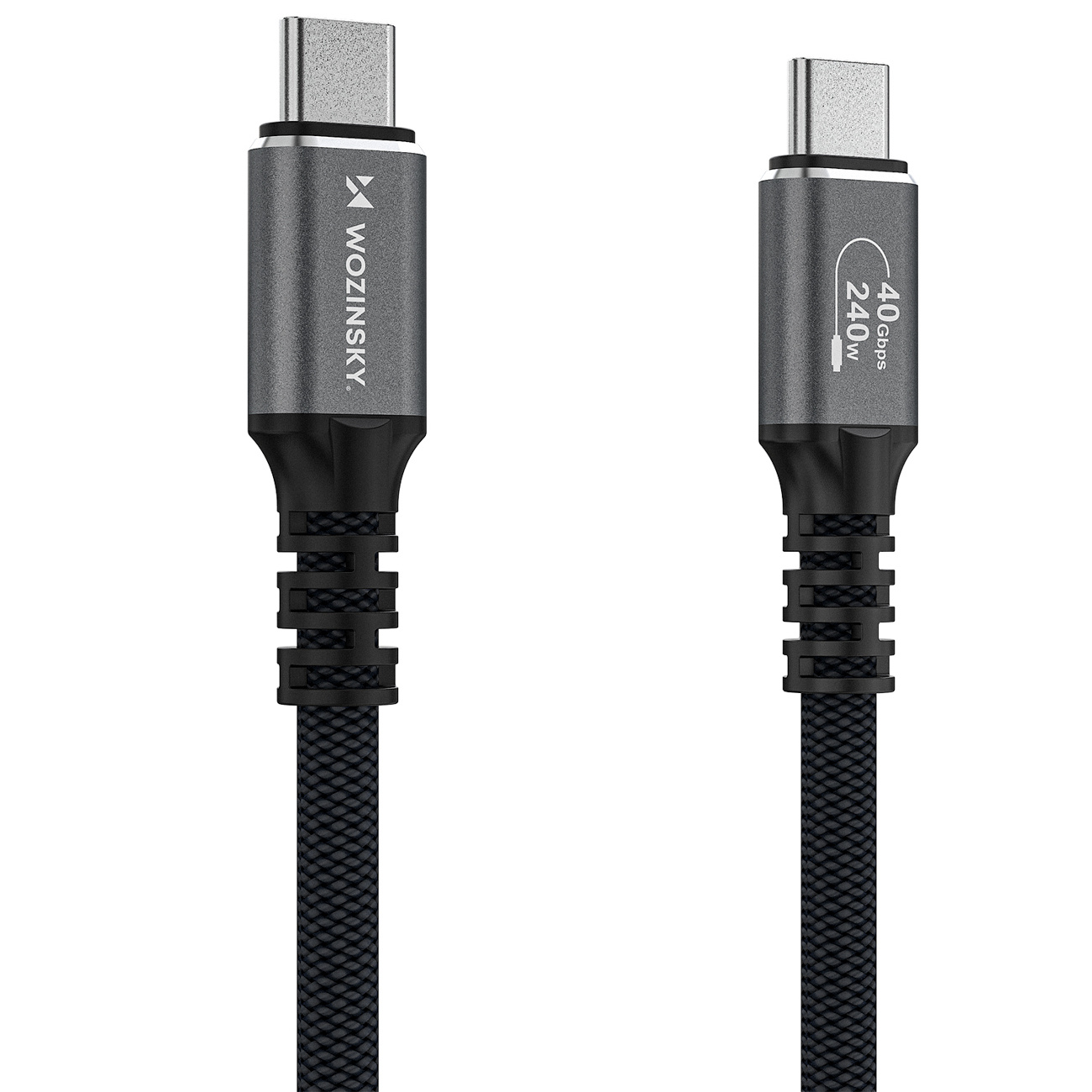 Kabel przewód USB-C Thunderbolt 4 240W 2m 4K - czarny (4)