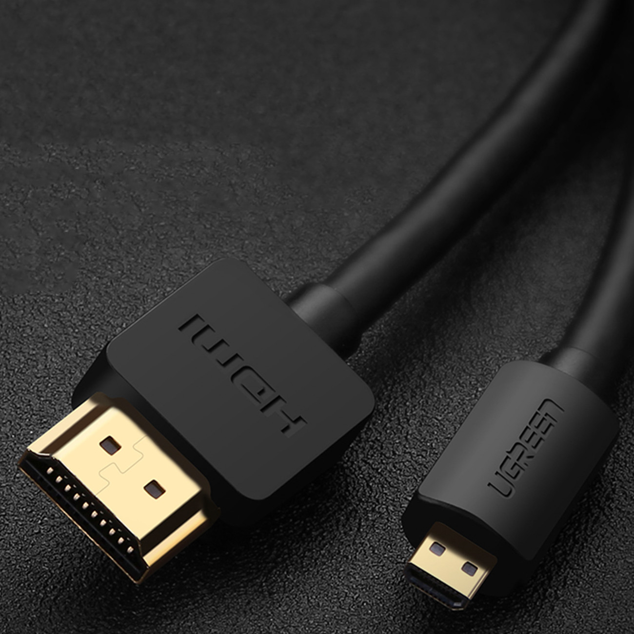Kabel przewód Micro HDMI - HDMI 4K 60Hz 3m czarny (7)