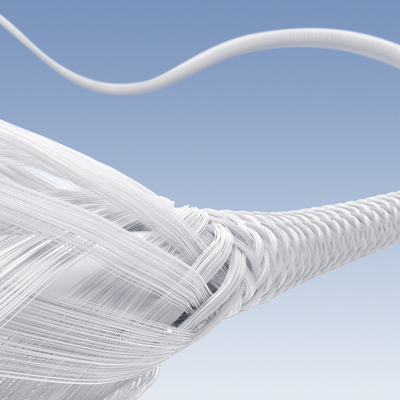 Kabel przewód S-A28 z oplotem USB-A - Lightning 3A 1m - biały (5)