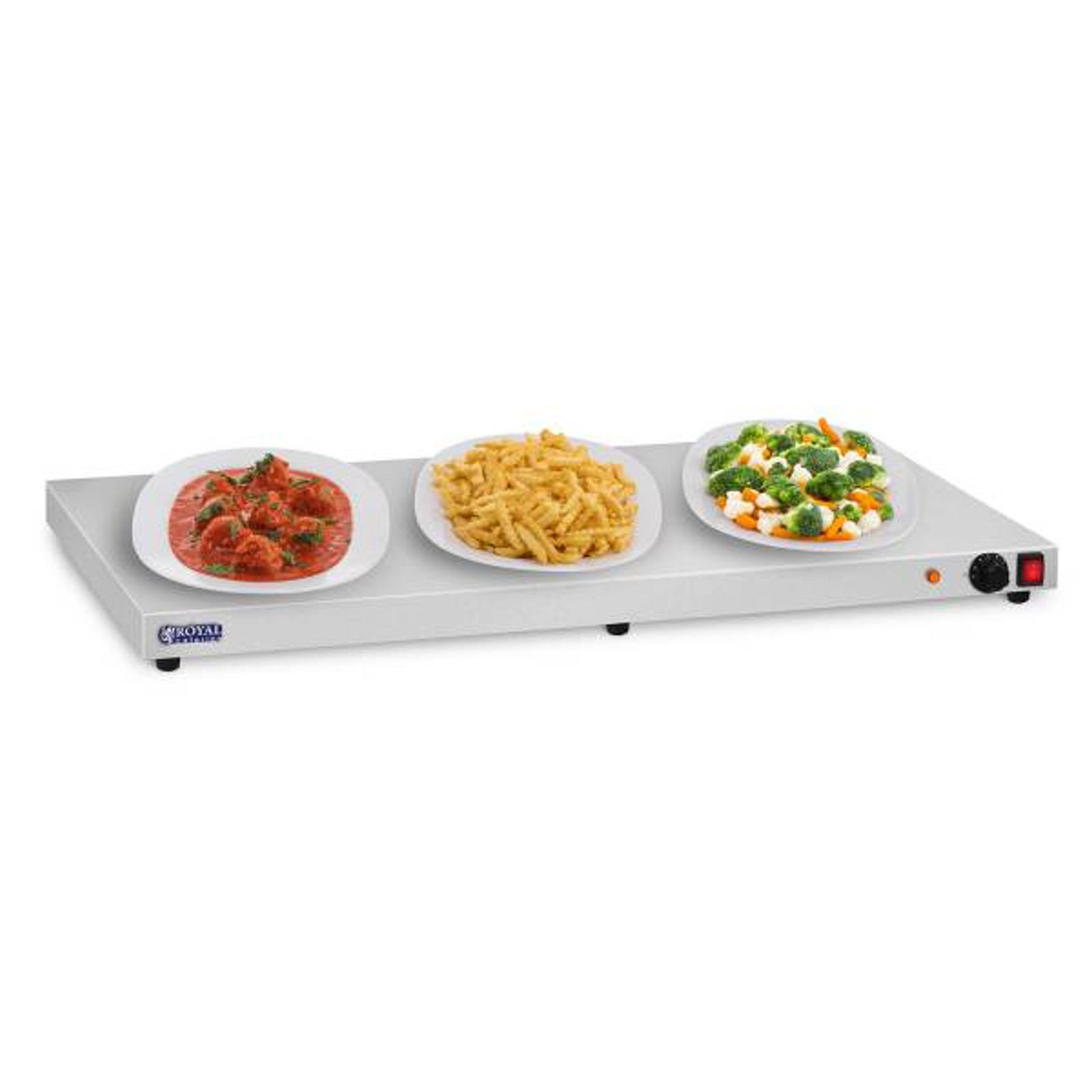 Elektryczna płyta taca grzewcza podgrzewacz stołowy 600W Royal Catering (3)