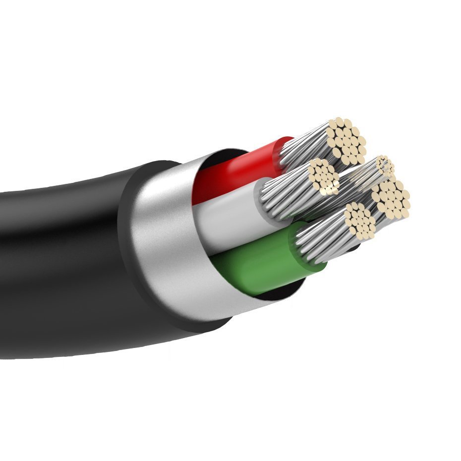 Kabel przewód USB - mini USB 480 Mbps 3m czarny (4)