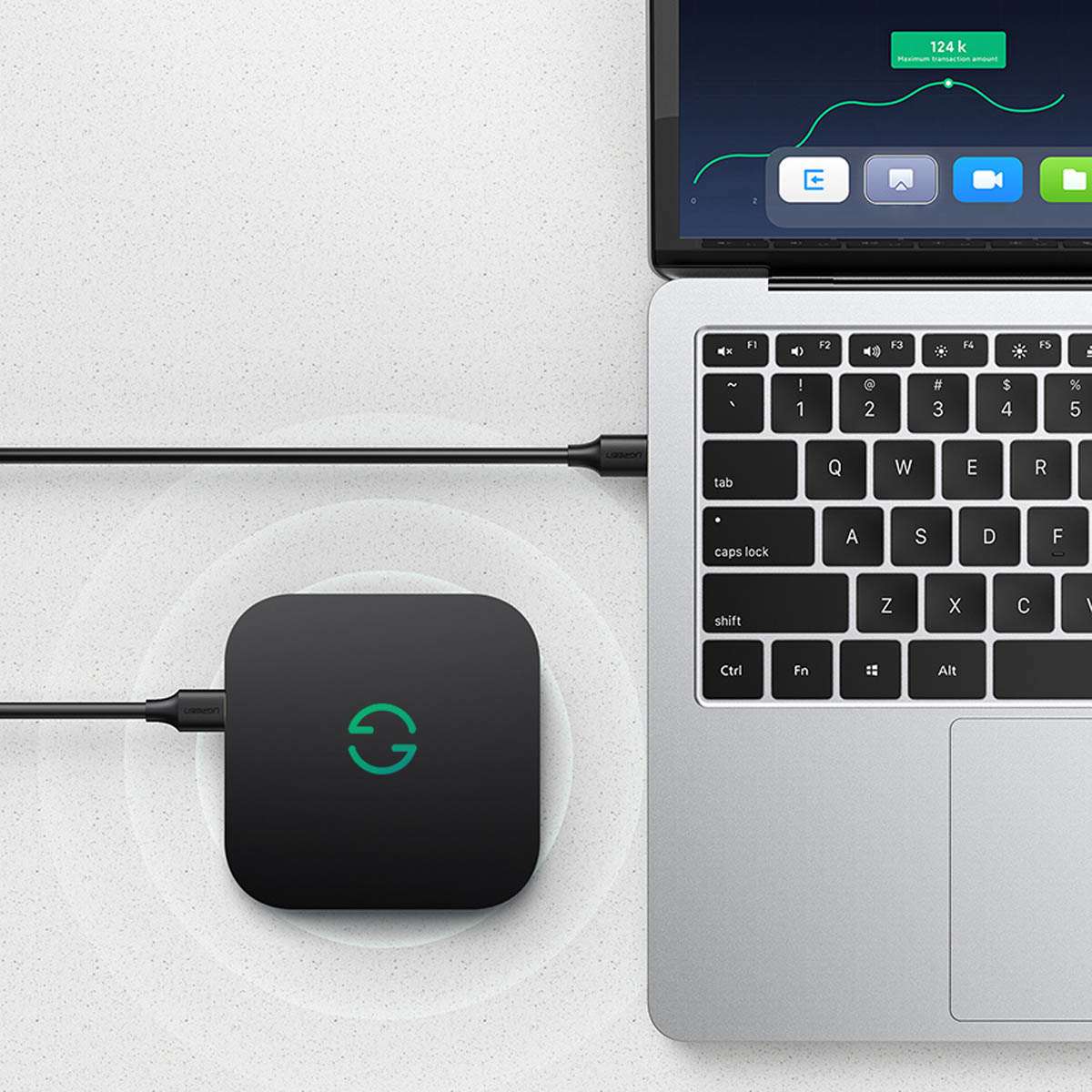 Kabel przewód USB-A 3.0 5Gb/s 0.5m czarny (6)