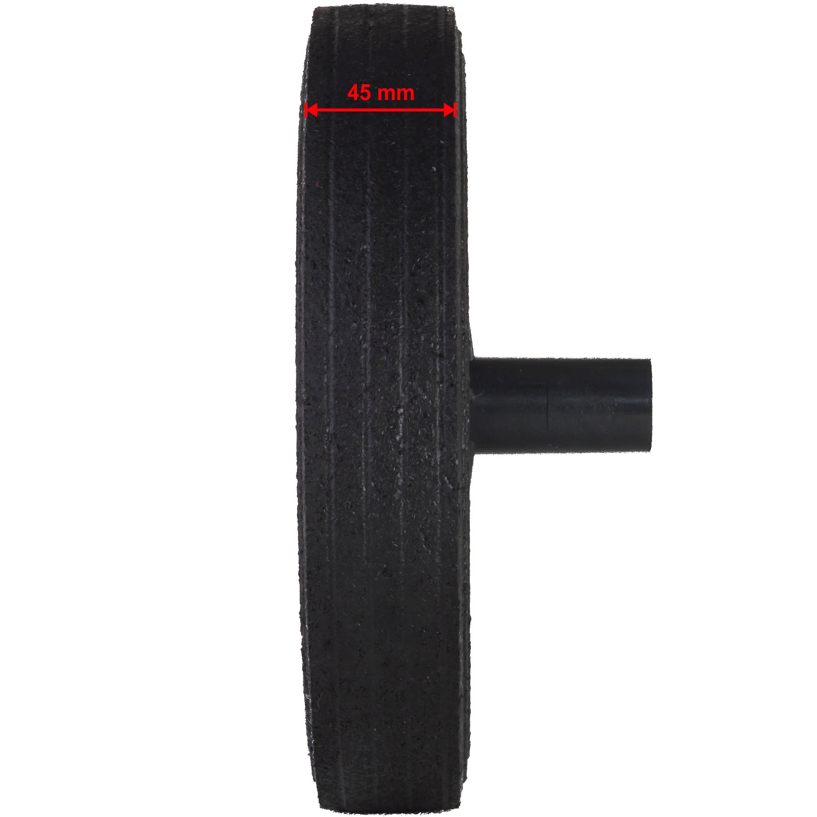 Koło kółko do kubła kontenera na odpady gumowe śr. 250mm (6)