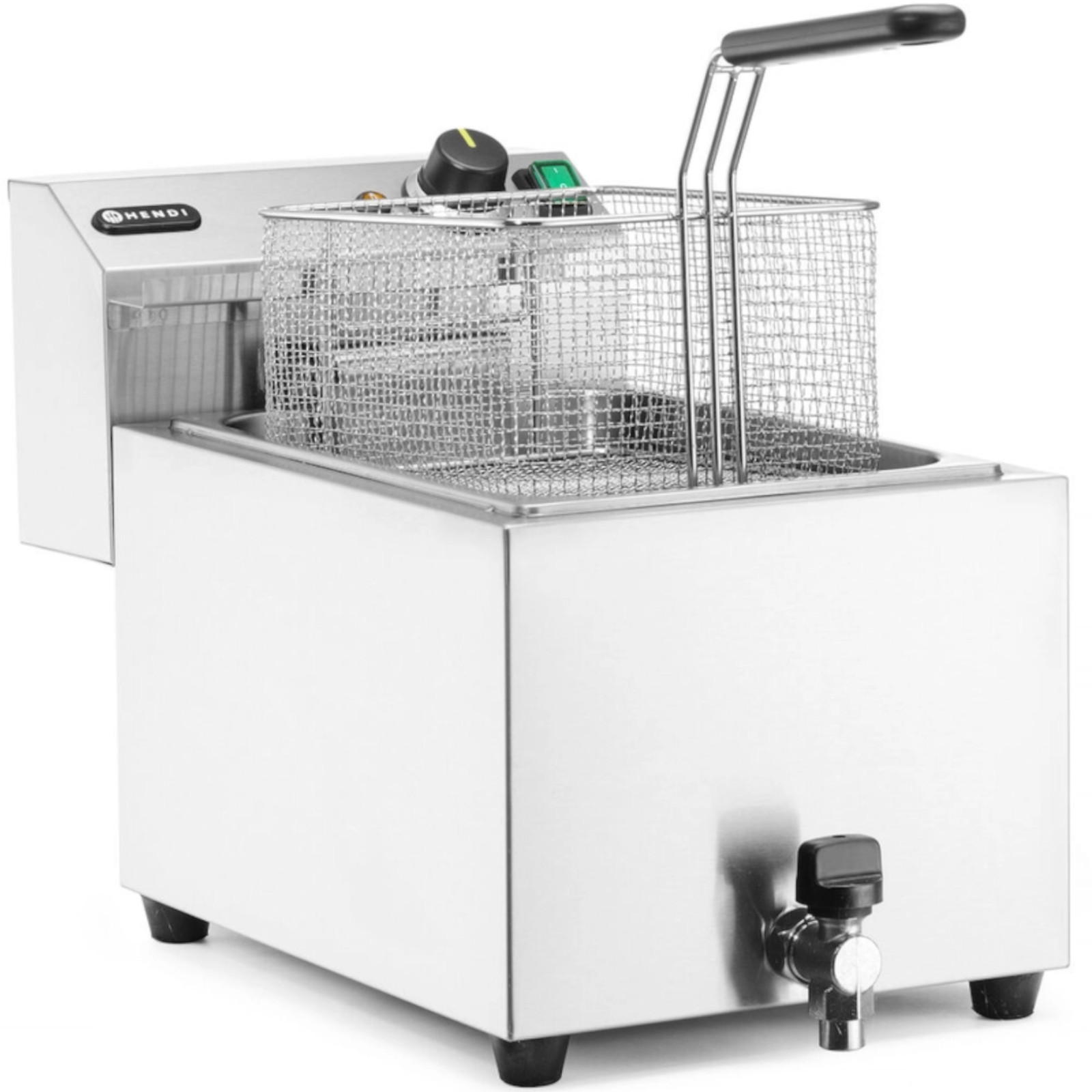 Frytownica elektryczna nastawna z kranem spustowym 400 V 66000 W 10 l - Hendi 209424 (7)